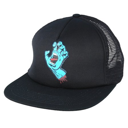 Santa Cruz - Svart trucker Caps - Classic Hand Mesh Black Trucker @ Hatstore