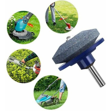 4 stk. Slibesten Slibesten - Slidstærk Blå Slibesten Slibehoved Plæneklipper Klinge Slibesten Praktisk Værktøj