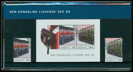 Danmark 2008 - Den Kongelige Livgarde 350 år - AFA souvenirmappe 77