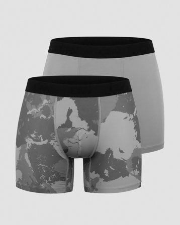 ICANIWILL - Sport Boxer 2-pack Grey/Camo - Heren - sportkleding van ICIW