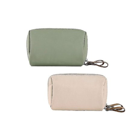 2 Pcs Small Travel Clutch Makeup Cosmetic Bag Set For Purse Handy Cosmetic Storage Pouch Organizer For Women Teens Girls