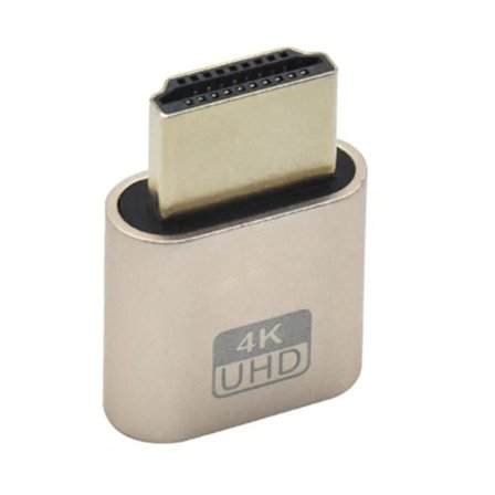 -kompatibel Virtuell Skärm 4k Ddc Edid Dummy Plug Edid Display Cheat Virtuell Plug -kompatibel Dumm