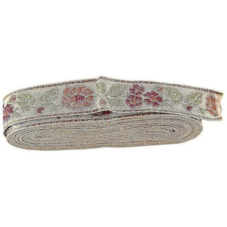Blomstrete Jacquard Båndkant, Sy Vevd Jacquard Bånd Vintage Broderte Blonde Bånd Stoff Fo Banmo