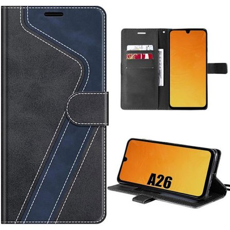 Coque Syntetisk Læder - BOOLING - til Samsung Galaxy A26 5G - Stødabsorberende Anti-Ridser Syntetisk Læder Sort