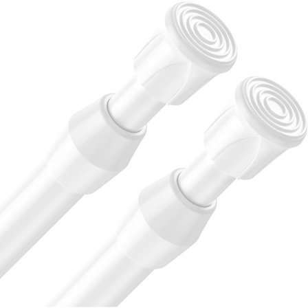 OBOSOE 2-pak Skabsstang, udtrækkelig 40-70 cm, Hvid