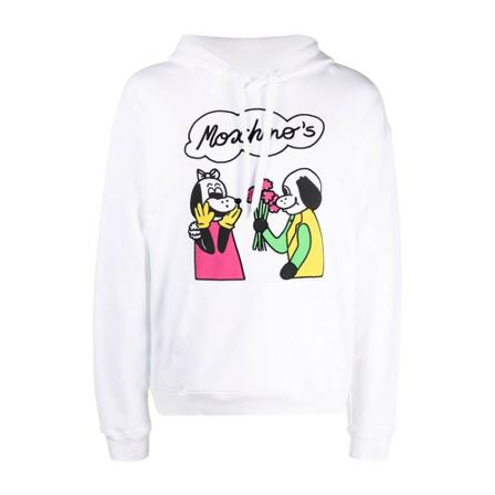 Moschino Hoodies , Wit , Heren , Maat: S