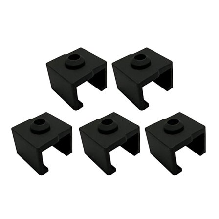 3D Printer Hotend Silikone Sok Sort Cover Printer Hotend Del Heatblock Case Varmeisolering Silikone Cover