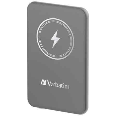 Verbatim Charge ́n ́Go Magnetic Wireless Power Bank 5000 Grey