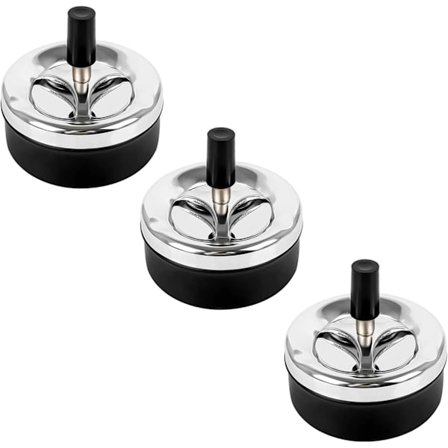 Pieces Moderni Pyörivä Tuhkakuppi, Tuulenpitävä Tuhkakuppi, Suljettu Tuhkakuppi, Sopii toimistoihin, baareihin, parvekkeille, sopii noen keräämiseen (