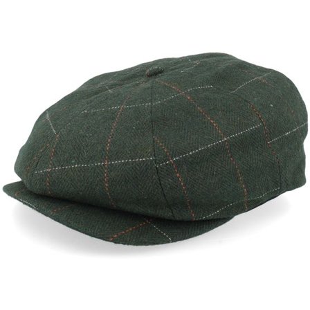 Brixton - Grön flatcap Keps - Brood Mosor Snap Flat Cap @ Hatstore