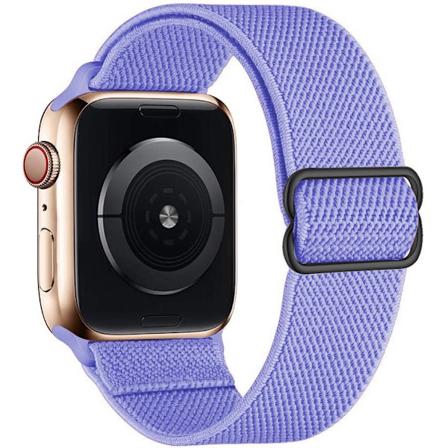 iWatch 7 uusi joustava nylon s dett v venyv kudottu Apple-hihna lila 38mm40mm41mm lilac