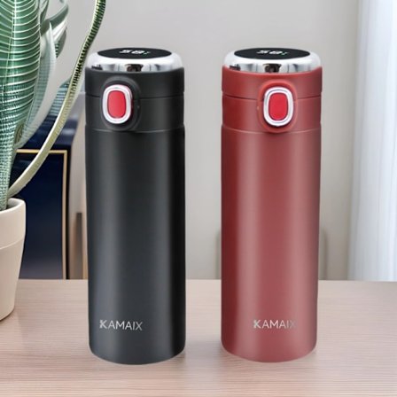 Termosflaska med termometer - 420 ml