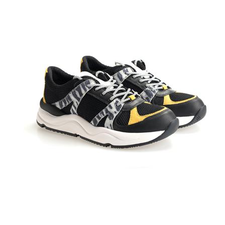 Geox, Topaz Sneakers Zwart, Dames, Maat:39 EU