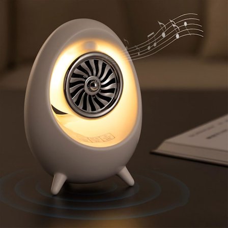 Bluetooth Multifunktionell Subwoofer Högtalare, Natt Bluetooth Högtalare, 7 Färger Föränderliga, 3 Lägen, Lämplig För Sovrum, Barnrum, Barnrum (Vit)