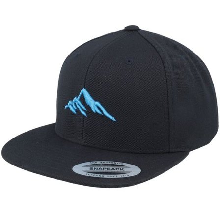 Wild Spirit - Svart snapback Keps - Mountain 3d Blue/Black Snapback @ Hatstore