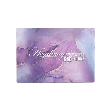 Akvarellipaperi, keskikarkea, nopeasti imeytyvä, paksu, kestävä, käytännöllinen, grafiittimaalaustarvikkeet