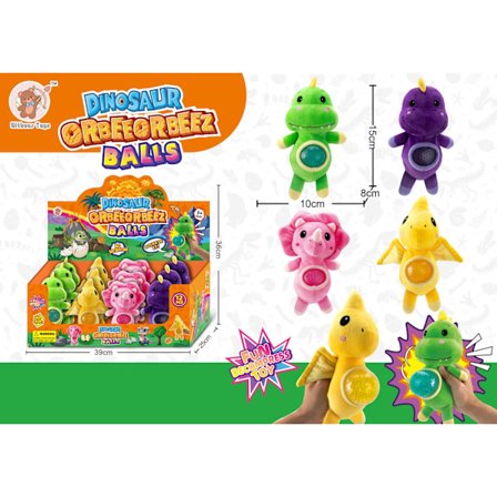 Dinosaurie squeeze legetøj, 20 cm