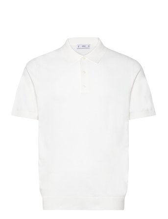 Mango | Fine-Knit Polo Shirt | S