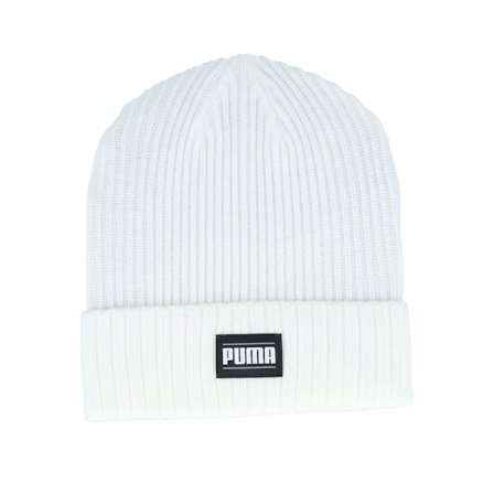 Puma - Weiss Cuff Mütze - Ribbed Classic Beanie Warm White Cuff @ Hatstore