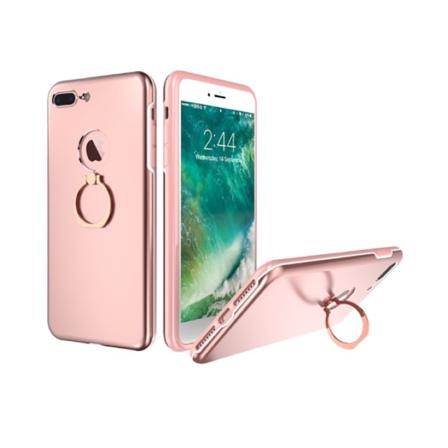 Praktisk Elegant iPhone 7-deksel med ringholder fra KISSCASE Silver/Grå