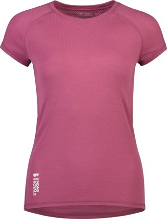 Mons Royale Women's Bella Merino Air-Con Tee Women short-sleeved sweaters Pink S