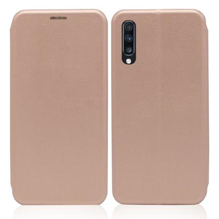 Samsung Galaxy A70 Plånboksfodral Luxery Fodral - Roséguld Rosa
