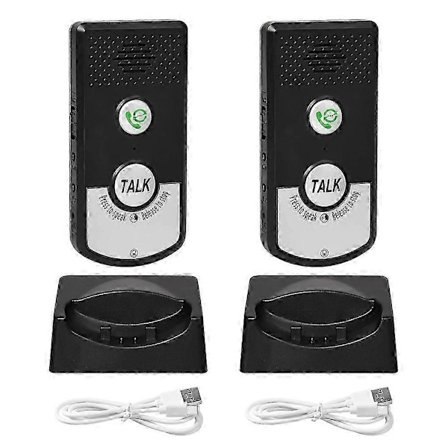 Trådløs Intercom Stemmemonitor Påminnelse Smart Toveis Intercom Egnet for Hjem Sykehus Hotell