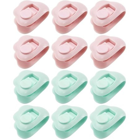 12 stk. dynebetræk clips dynebetræk fastgørelsesclips - skridsikker seng