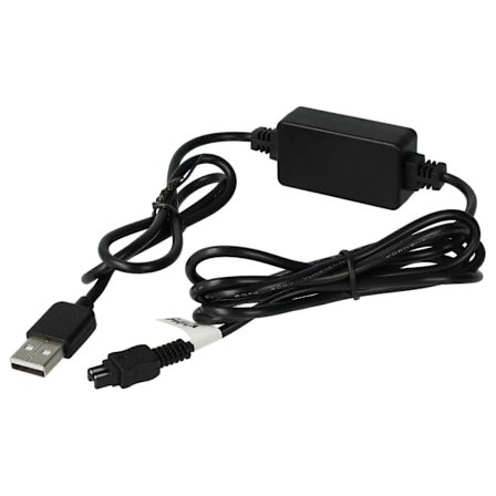 USB-ladekabel kompatibelt med Sony DCR-HC47, HC47E, HC45, HC45E, HC46, HC46E, HC43, HC43E, HC44, HC44E kamera, videokamera, camcorder sort