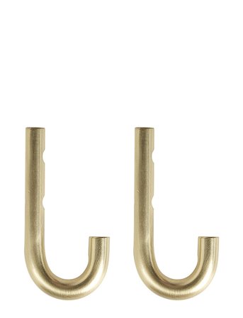 OYOY Living Design Pieni Hook - Pack Of 2 - Gold - ONE SIZE x 4