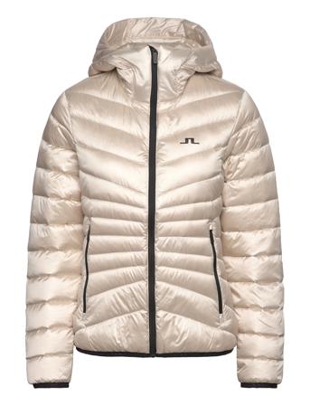 Lara Light Down Hood Sport Women Sport Clothing Sport Outerwear Sport Jackets Sport Padded Jackets Beige J. Lindeberg