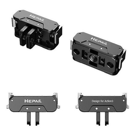 2025 Senaste Modell HEPAIL AC-17 För DJI Osmo Action 4/Action 3 Sportkamera Magnetisk Snabbfäste