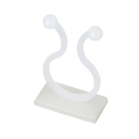 100 stk. klatreplante støtteklips, veggplanteklips, vinranke veggklips, klips kompatibel med klatreplanter - Hvit