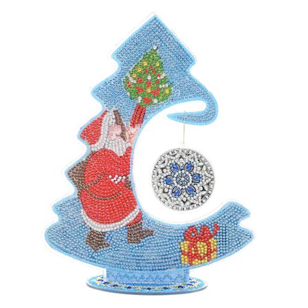 Diamantmaleri Juletræ, 5D DIY Diamantmaleri Kit Broderi Rhinestone, Diamantmaleri Julepynt, Diamantmaleri Lysende Juletræ, Diamantmaleri Jul