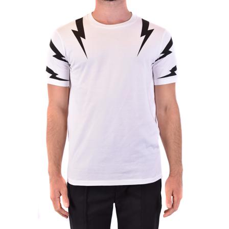 Neil Barrett, T-Shirt Wit, Heren, Maat:S