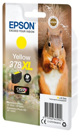Epson 378XL - XL - gul - original - blekkpatron