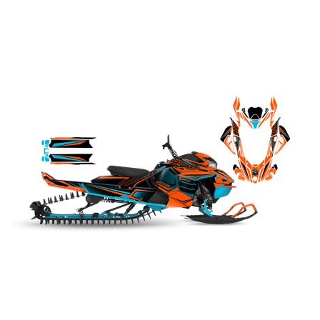 SweTown Dekalkit Team-Racer-20-Lime - Lynx Xtrim RE 3500 850 E-Tec 2018-2020