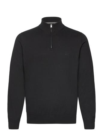 Padro-L Tops Knitwear Half Zip Jumpers Black BOSS