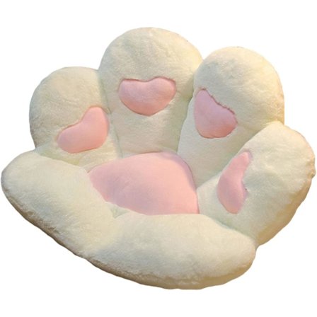 Söt sittdyna, katt tass stolsdyna, skrivbordsstol dyna, stolsdyna för kontorsstolar 31,5 × 27,56 tum (blå)