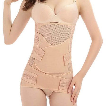 3 i 1 Postpartum Belly Girdle - Hög Elastisk Postpartum Girdle
