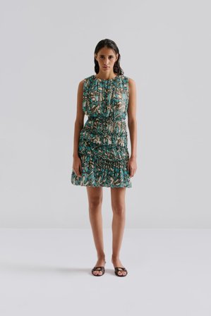 Malina - Raquel mini dress - 48 - Ocean Corals