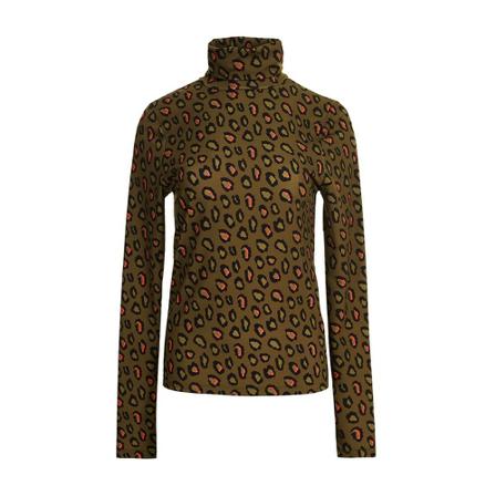 Essentiel Antwerp, Campine printed turtleneck Bruin, Dames, Maat:XS