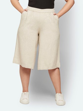 CISO - Hør Shorts - Sand Melange