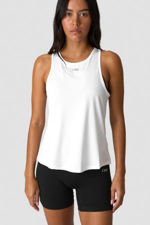 ICANIWILL - High Neck Tank Top White - Dame - ICIW
