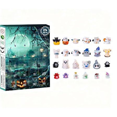 Jul Adventskalender 24 Nedräkning Halloween Kalender Blind Box Halloween Överraskning Rolig Gåva