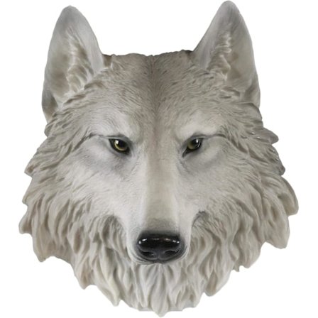 Harmaa Tuuli Direwolf Harmaa Susi Mini Seinäkoriste Timber Wolf Canis Lu
