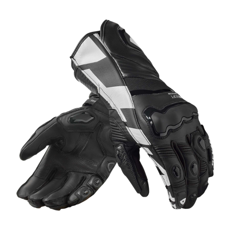 REV'IT! Motocyklové Rukavice Jerez 4 Černá/Bílá L