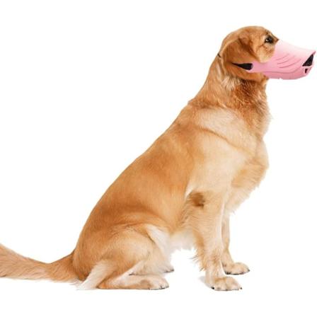 Hund Anti-Bid Muzzle Andebæksmund Justerbar Rem Blød Justerbar Bidsikker Dækker Masker Dækker Silikon til Små M