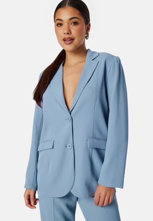 BUBBLEROOM Denice oversized blazer Dusty blue Vaatteet