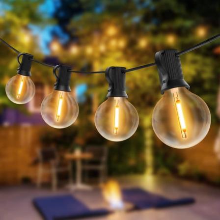 LED udendørs fe-lys med 4 reservepærer, IP44 vandtæt YIY SMCS.9.27